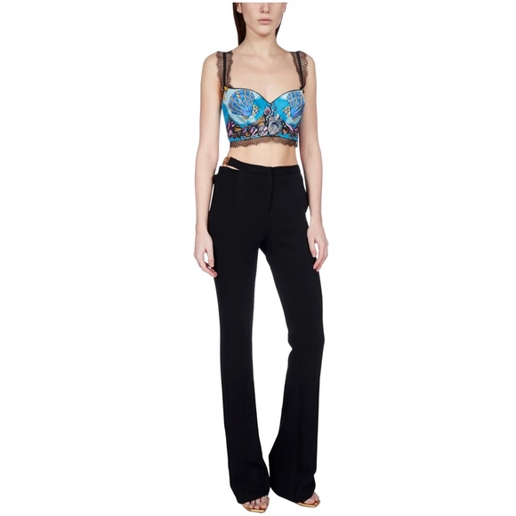 Versace Trésor De La Mer Print Bralette Top - Picture 5 of 10
